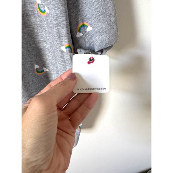 Pretty Rebel x Target Pride Rainbow Scoop Neck T-shirt Gray Size XL NEW - Picture 5 of 8